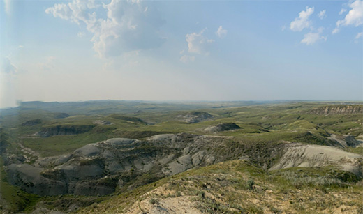 A photo of the Grasslands East Block near the United States border.